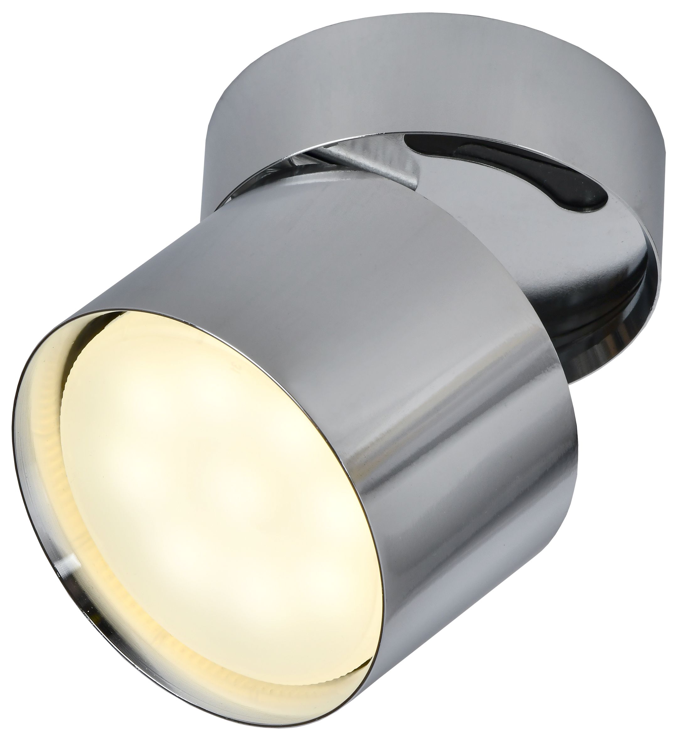             Шамшырақ 4014 жапсырма, төбелі, айналмалы, шамға арналған GX53 хром IEK    