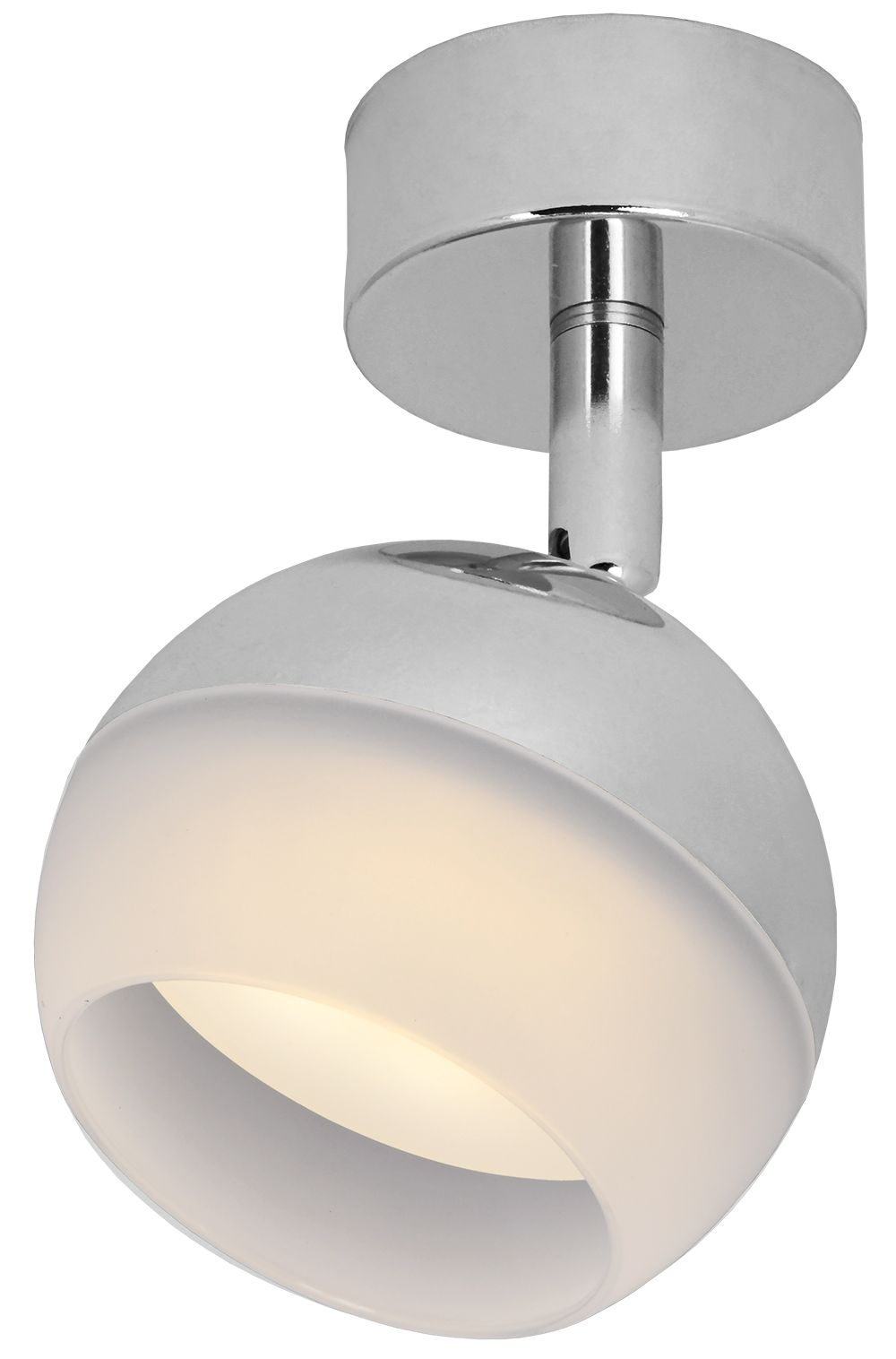             Шамшырақ 4011 жапсырма, қабырға-төбелі, шамға арналған GX53 хром IEK    