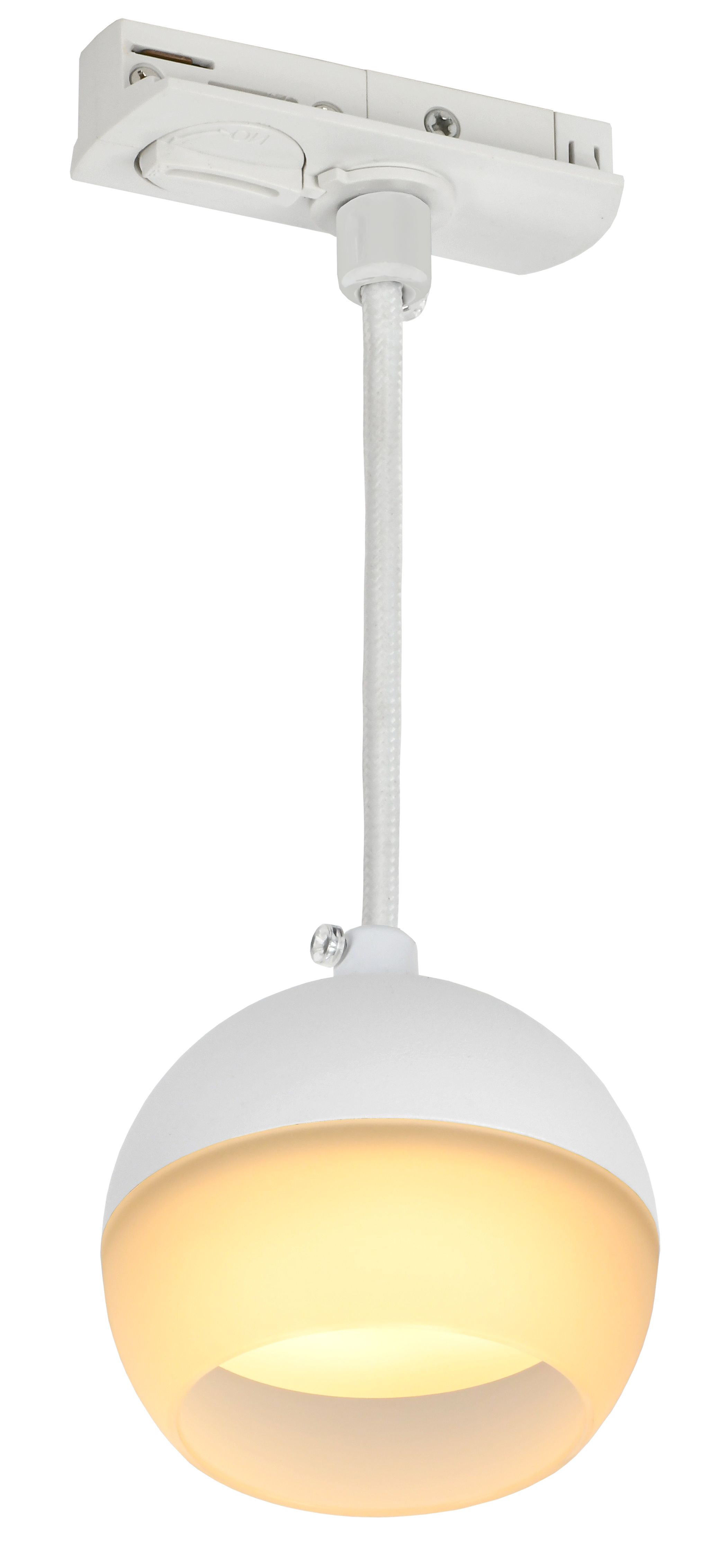             Шамшырақ 4119 сәндік, тректі, аспалы, шамға арналған GX53 ақ IEK    