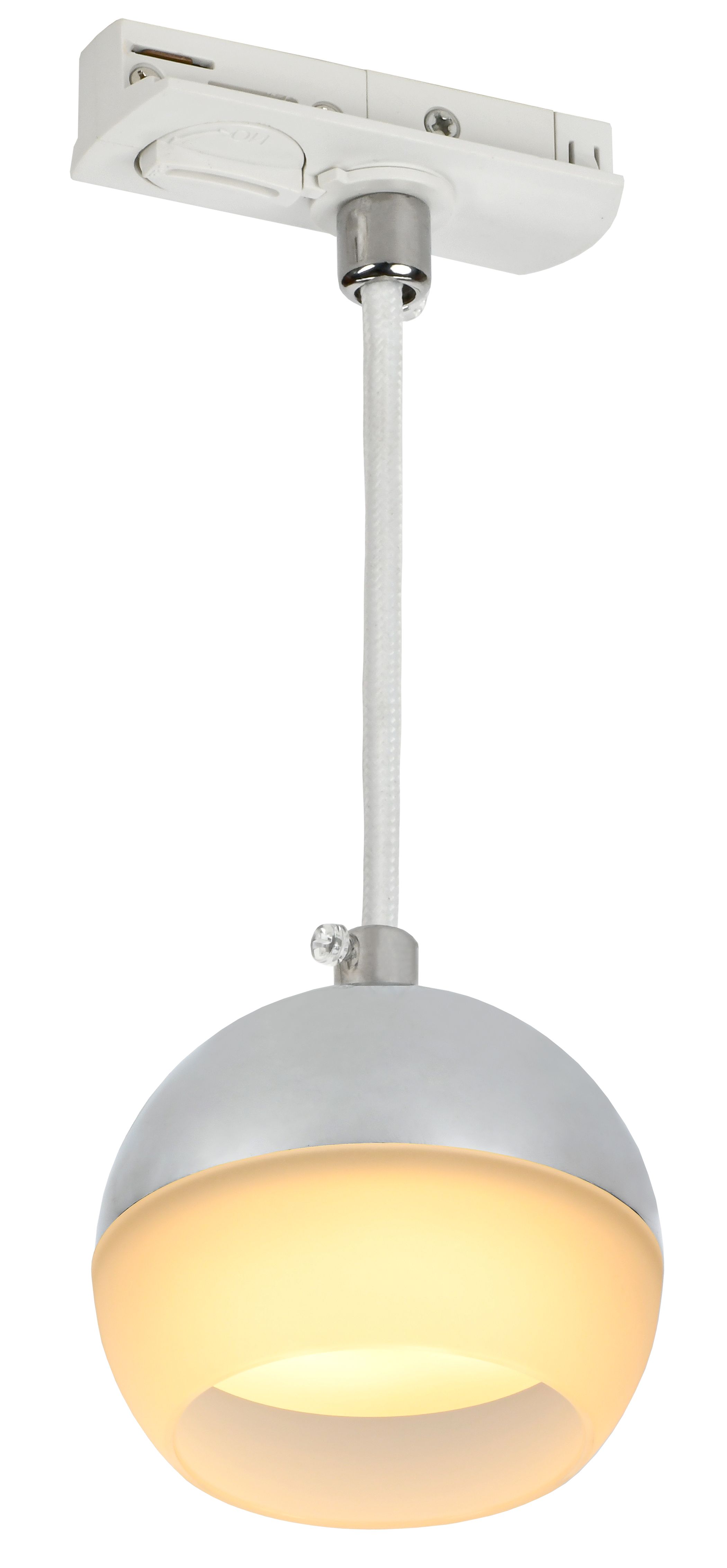             Шамшырақ 4119 сәндік, тректі, аспалы, шамға арналған GX53 хром IEK    