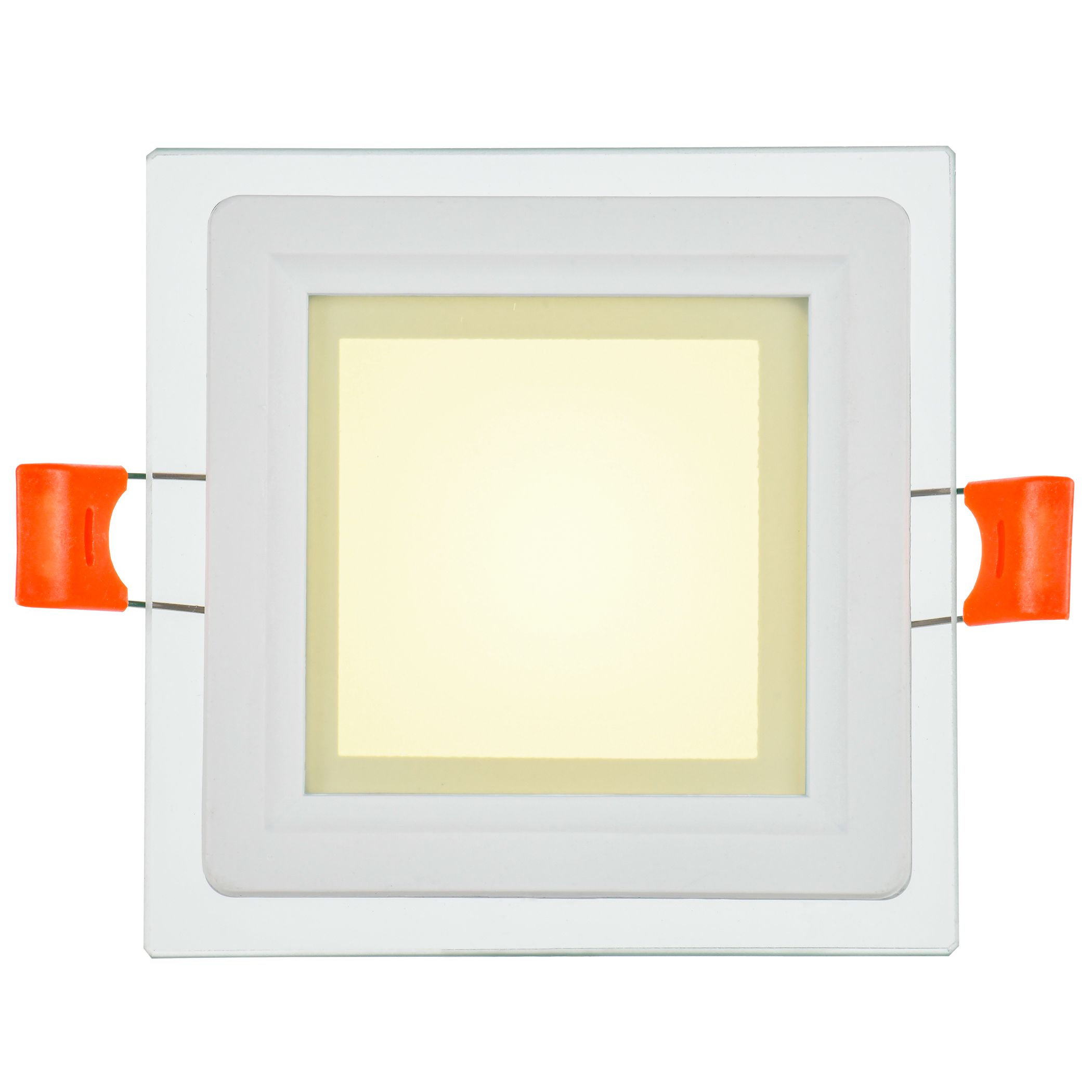             Шамшырақ, жарықдиодты ДВО 1623 шынымен, төртбұрыш 6Вт 4000К IP20 IEK    