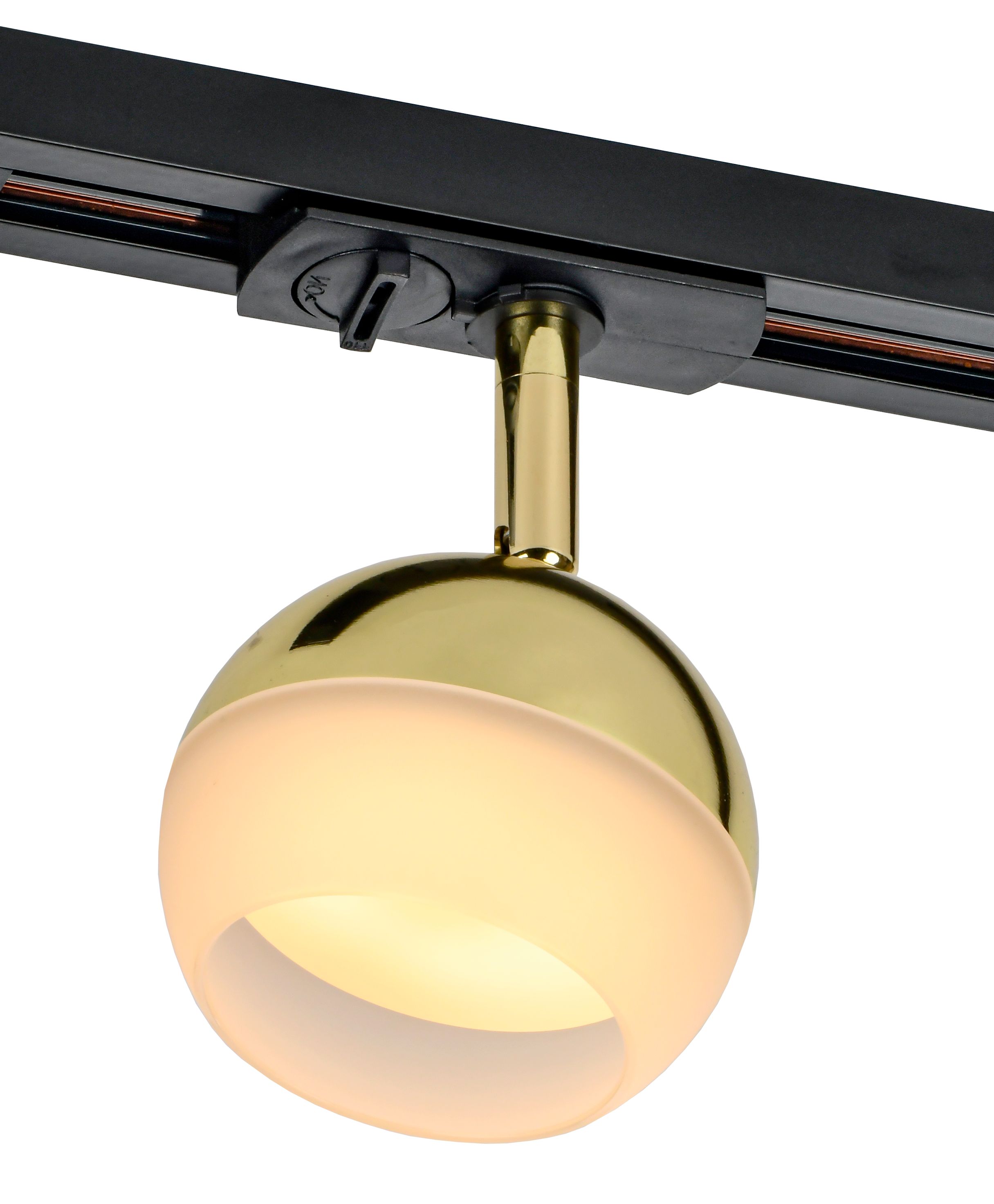             Шамшырақ 4118 сәндік, тректі, айналмалы, шамға арналған GX53 алтын IEK    