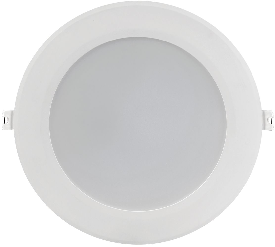             Шамшырақ, жарықдиодты ДВО 1701 ақ, дөңгелек 9Вт 3000K IP40 IEK    