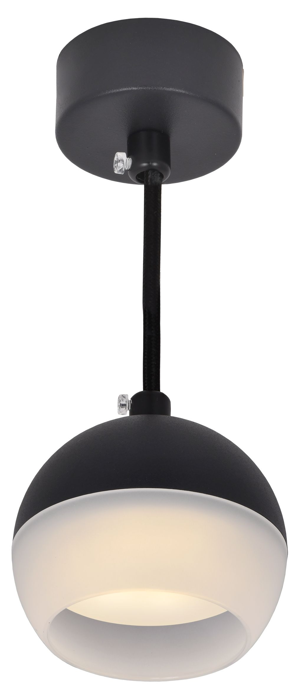             Шамшырақ 4012 аспалы, шамға арналған GX53 қара IEK    