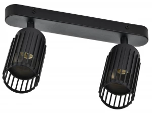 Светильник 4208 настенно-потолочный под лампу 2хGU10 черный IEK