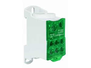 Блок распределительный РБД-160А на DIN-рейку зеленый FIXEL