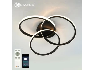 Люстра светодиодная управляемая EVITA 80W 3R-APP-510*130-WHITE/WHITE-220-IP20