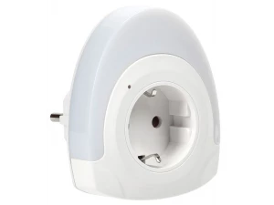 Светильник-ночник светодиодный 002 овал со свободной розеткой 220В IEK
