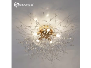 Люстра NOVELLA C 5XG9 R-500*280-GOLD/CRYSTAL-220-IP20