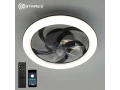            Аспашам, жарықдиодты, желдеткішпен FAN SIMPLE 65W+18W R-APP-480*125-BLACK/WHITE-220-IP20    