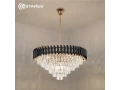 Аспашам SANDRA 12xE14-750*1000-BKGD/CRYSTAL-220-IP20