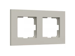 Рамка на 2 поста Slab /W0022917 (дымчатый софт)