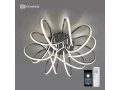 Шамшырақ, жарықдиодты, басқарылатын LIANA MUSE 105W R-APP-560*235-CHROME/WHITE-220-IP20
