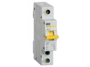 Выключатель-разъединитель трехпозиционный ВРТ-63 1P 50А ИЭК