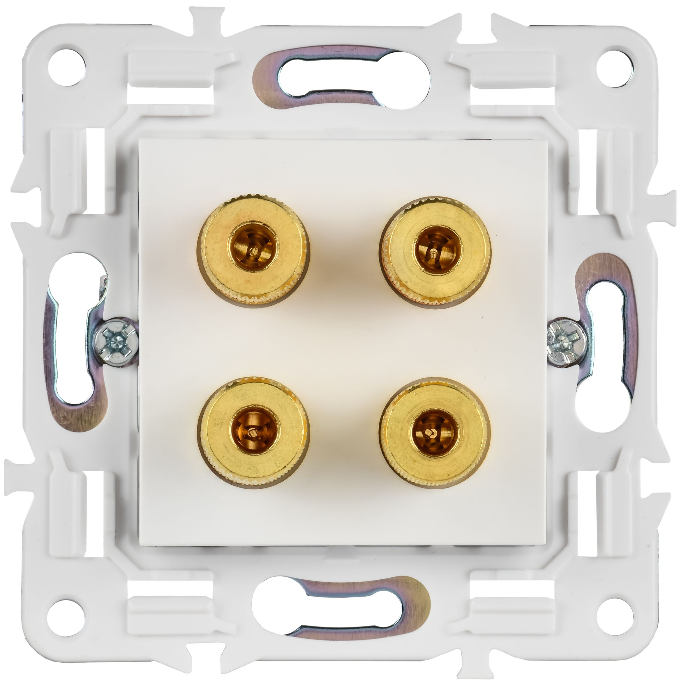             SKANDY Аудиорезетка 4-орынды SK-A01W арктикалық ақ IEK    