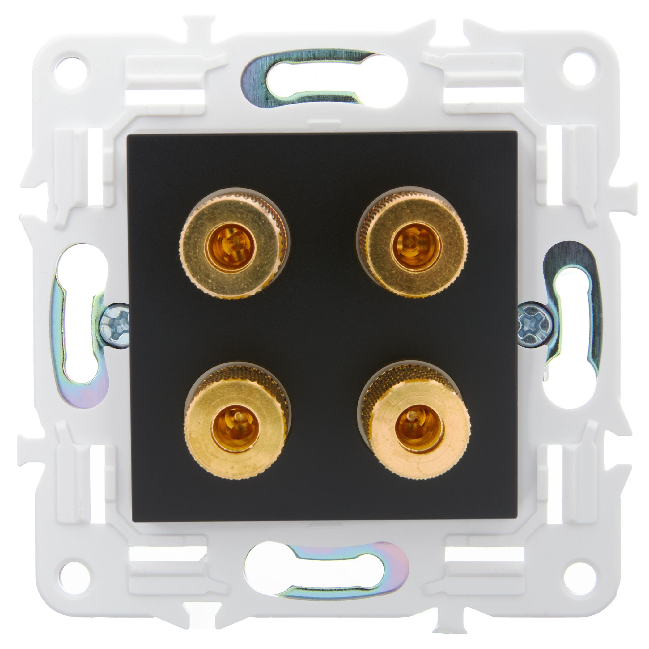             SKANDY Аудиорезетка 4-орынды SK-A01Bl қара IEK    