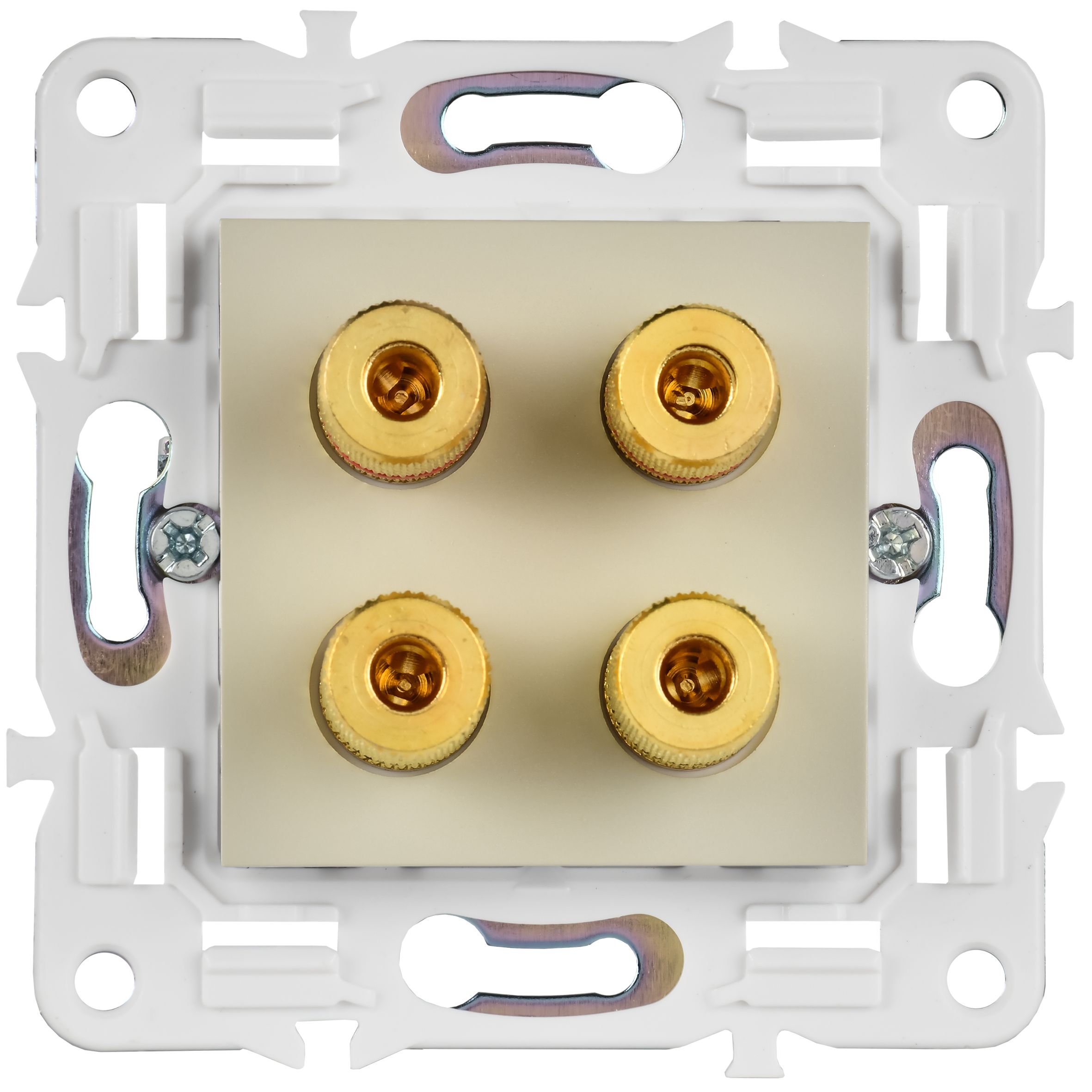             SKANDY Аудиорезетка 4-орынды SK-A01B сарғыш IEK    