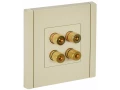             FORTE&PIANO Аудиорозетка 4-орынды FP439 ваниль IEK    