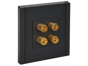 FORTE&PIANO Аудиорозетка 4-местная FP139 черный IEK