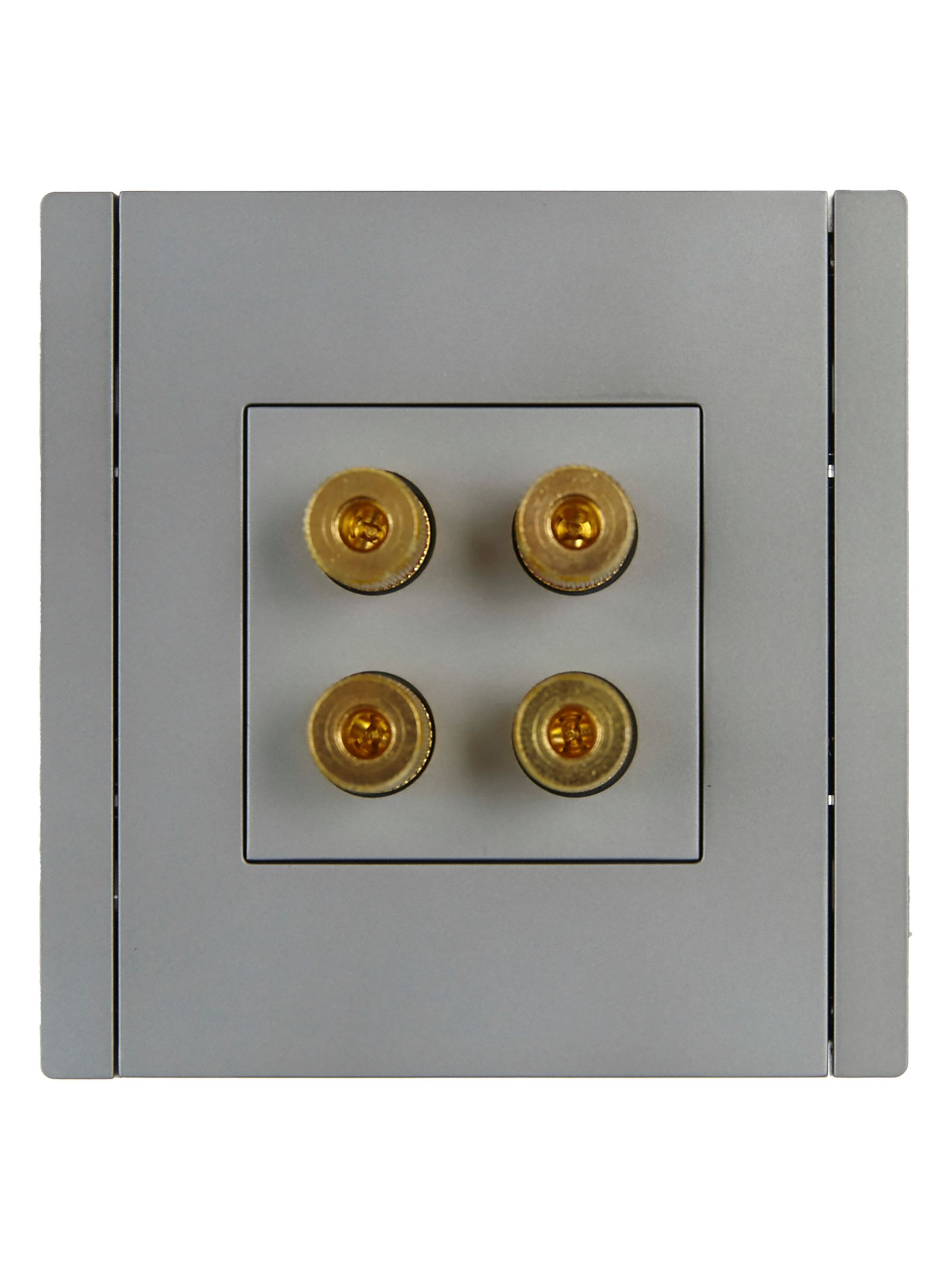             FORTE&PIANO Аудиорозетка 4-орынды FP539 сталь IEK    