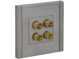 FORTE&PIANO Аудиорозетка 4-местная FP539 сталь IEK