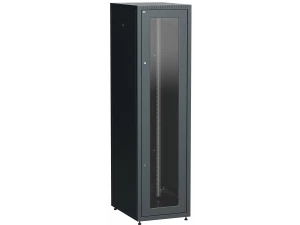 ITK LINEA E Шкаф напольный сетевой 19' 42U 600х800мм стеклянная передняя дверь задняя металлическая
