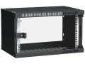            ITK Қабырғалы шкафы LINEA WE 6U 550х350мм шыны есік, қара    