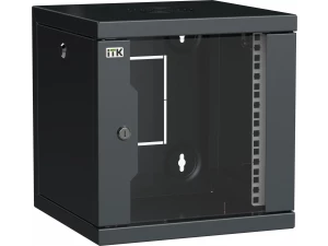 ITK LINEA WS Шкаф 10' 9U 320х310мм дверь обзорная со стеклом черный