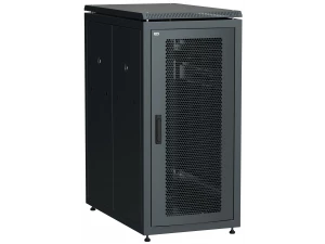 ITK LINEA N Шкаф сетевой 19' 28U 600х1000мм перфорированные двери черный