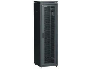 ITK LINEA N Шкаф сетевой 19' 42U 600х800мм перфорированная передняя дверь черный