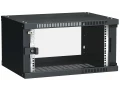             ITK Қабырғалы шкафы LINEA WE 6U 600х450мм шыны есік, қара    