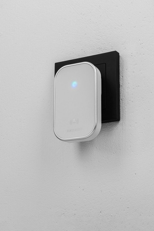             Есік қоңырауы, сымсыз,  кинетикалық 38 әуен 150м IP68 ақ REXANT, 73-0003    