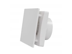 Вентилятор накладной Seicoi укороченный с панелью Floxy Design 100 White glass SMAD04-01G-W