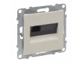             Розетка, ақпараттық, бір нүктелі RJ45 категория 6 UTP піл сүйегі  SUNO /721252/    