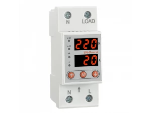 Реле контроля напряжения RD-MVA-63 (LCD, 230VAC, 63A, 13900W, 1NO, 5-600S ON DELAY, Umax 220-280V, U