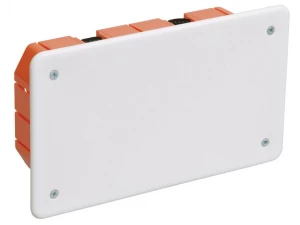 Коробка распаячная КМ41026 для полых стен безгалогенная (HF) 172х96х45мм с саморезами пластиковыми л