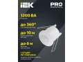             Қозғалыс датчигі ДД-301 800Вт 360дәреже 6м IP20 ақ IEK    