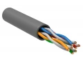 ITK Есулі қосақ U/UTP кат. 5E 4х2х0,52 solid PVC сұр (305м) РФ