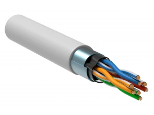 ITK Витая пара F/UTP категория 5E 4*2*24AWG solid PVCLS нг(А)-LSLTx белый (305м) ИЭК