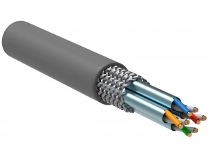 ITK Витая пара S/FTP категории 6А 4*2*23AWG PVC серый (305м) ИЭК (уп.)