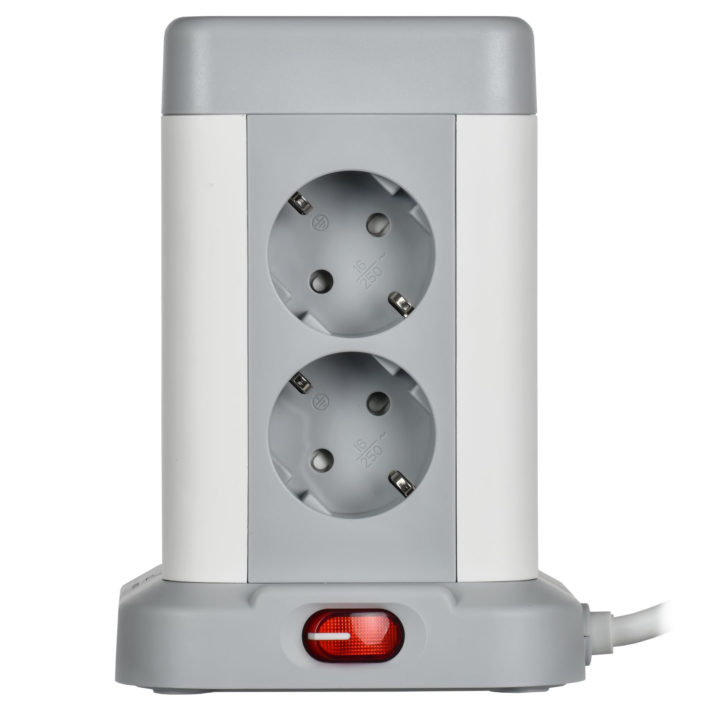             DOMINIC Ұзартқыш У08K 8 нүкте 2P+PE 1,5м 3х1,0мм2 16А/250В USB A+C 20Вт сұр ИЭК    