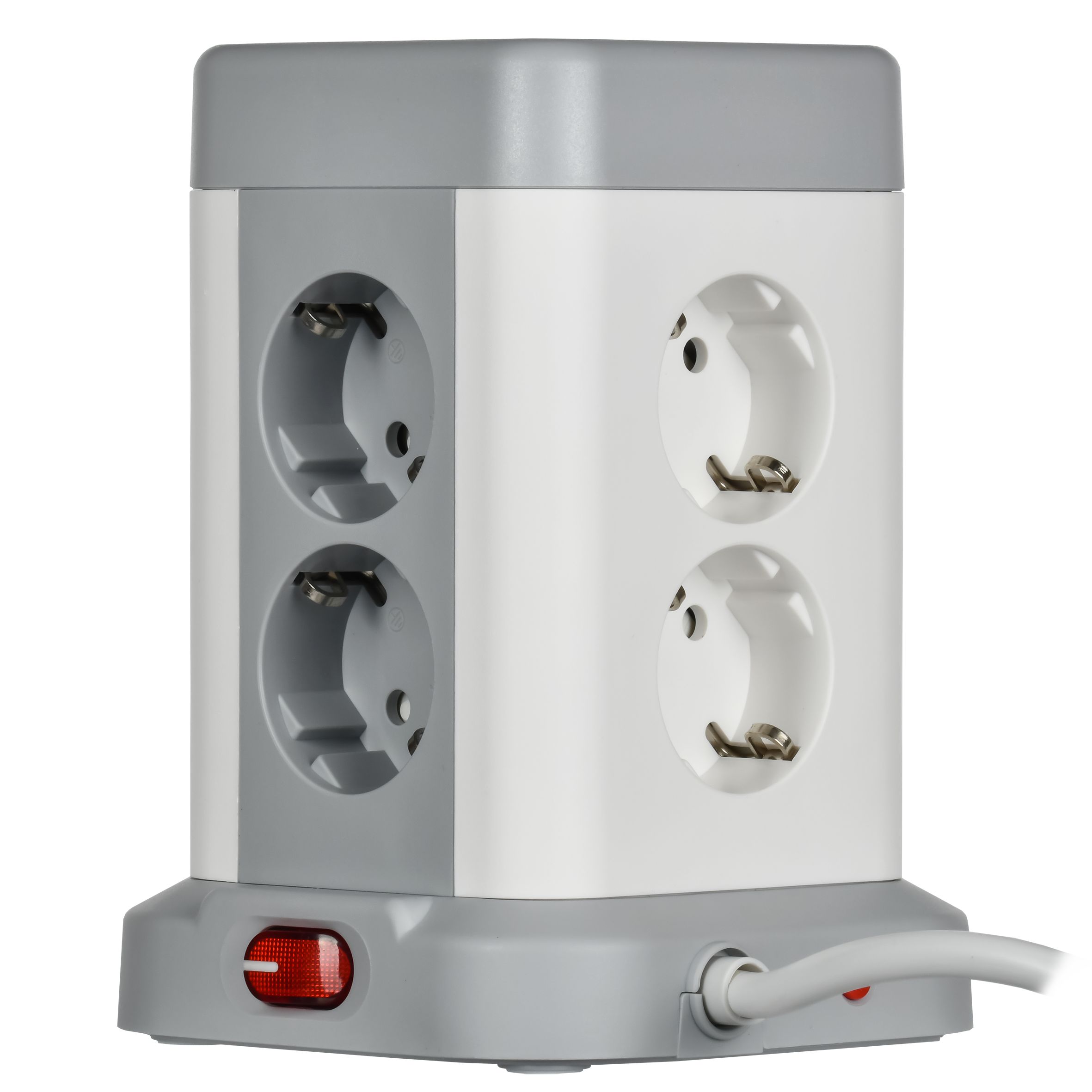             DOMINIC Ұзартқыш У08K 8 нүкте 2P+PE 1,5м 3х1,0мм2 16А/250В USB A+C 20Вт сұр ИЭК    