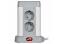 DOMINIC Ұзартқыш У08K 8 нүкте 2P+PE 1,5м 3х1,0мм2 16А/250В USB A+C 20Вт сұр ИЭК