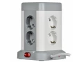 DOMINIC Ұзартқыш У08K 8 нүкте 2P+PE 1,5м 3х1,0мм2 16А/250В USB A+C 20Вт сұр ИЭК