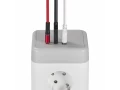 DOMINIC Ұзартқыш У08K 8 нүкте 2P+PE 1,5м 3х1,0мм2 16А/250В USB A+C 20Вт сұр ИЭК