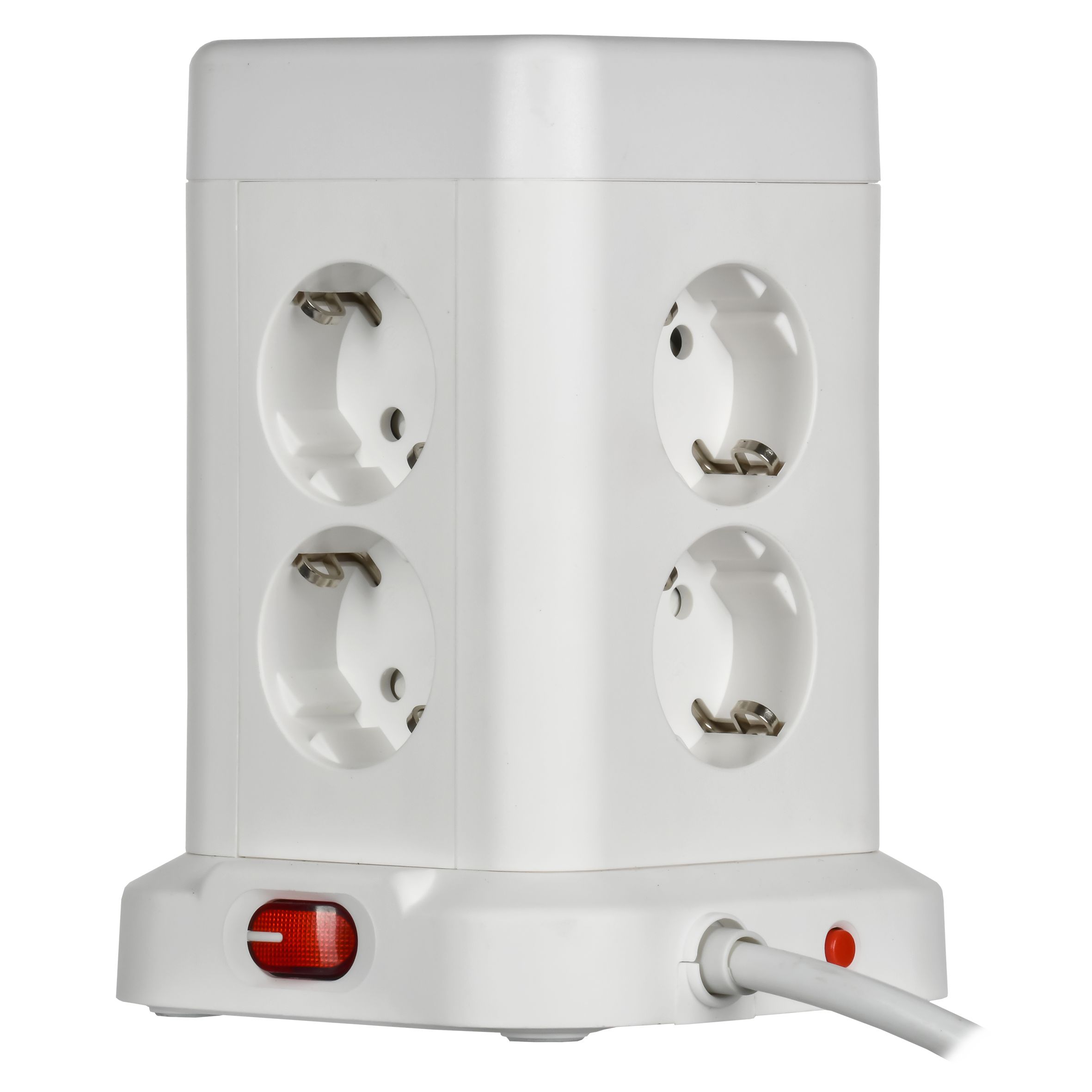             DOMINIC Ұзартқыш У08K 8 нүкте 2P+PE 1,5м 3х1,0мм2 16А/250В USB A+C 20Вт ақ ИЭК    