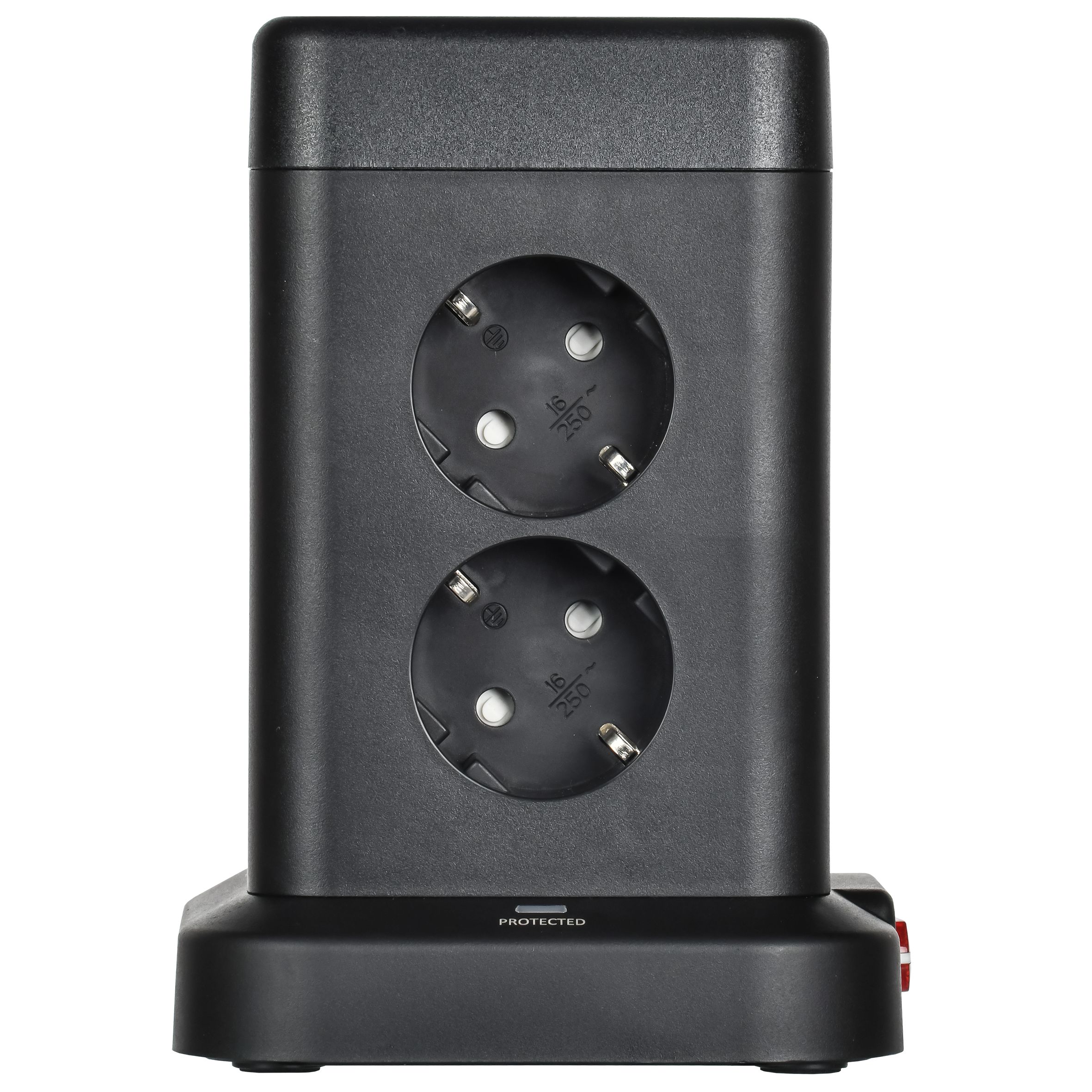             DOMINIC Ұзартқыш У08K 8 нүкте 2P+PE 1,5м 3х1,0мм2 16А/250В USB A+C 20Вт қара ИЭК    