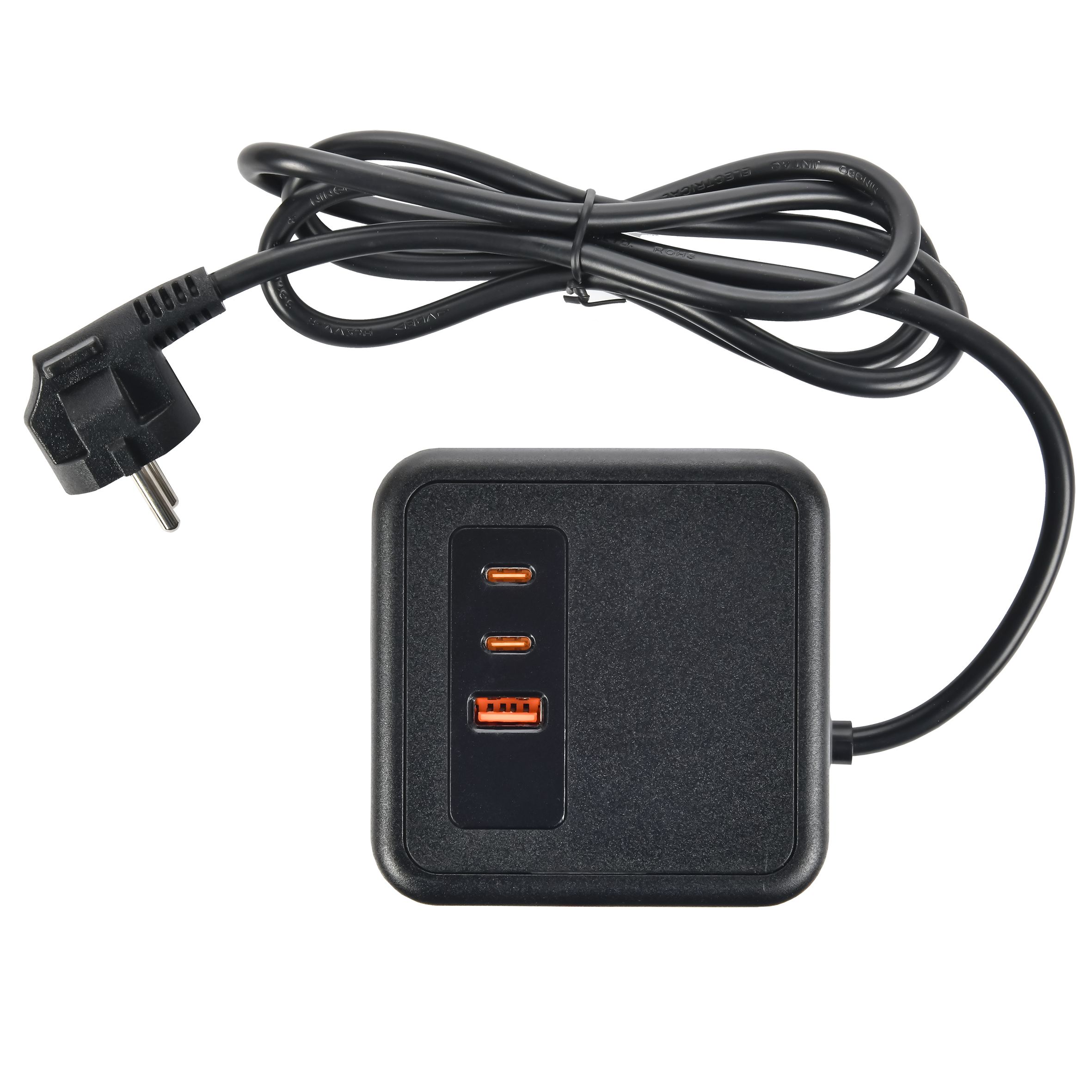             DOMINIC Ұзартқыш У08K 8 нүкте 2P+PE 1,5м 3х1,0мм2 16А/250В USB A+C 20Вт қара ИЭК    
