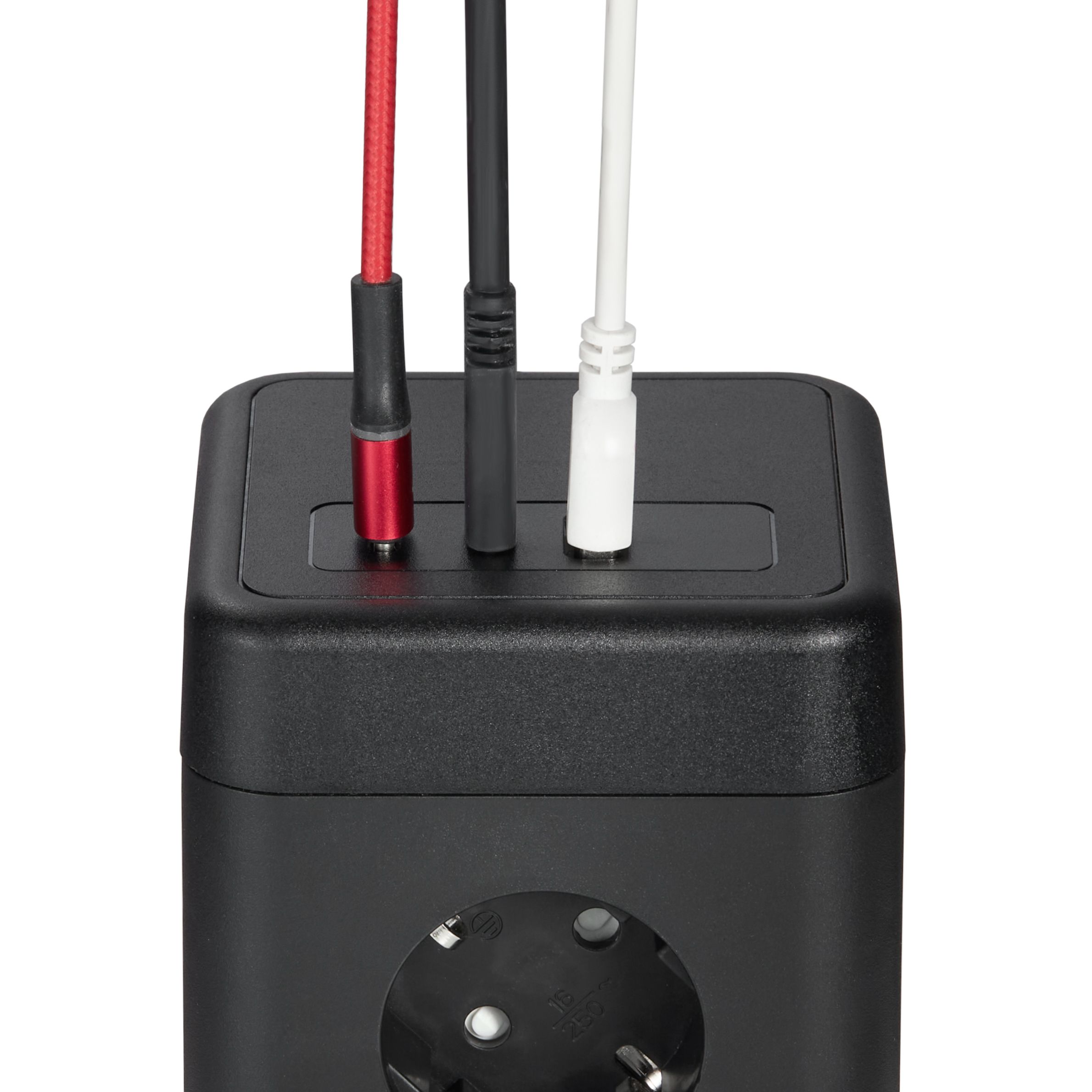             DOMINIC Ұзартқыш У08K 8 нүкте 2P+PE 1,5м 3х1,0мм2 16А/250В USB A+C 20Вт қара ИЭК    