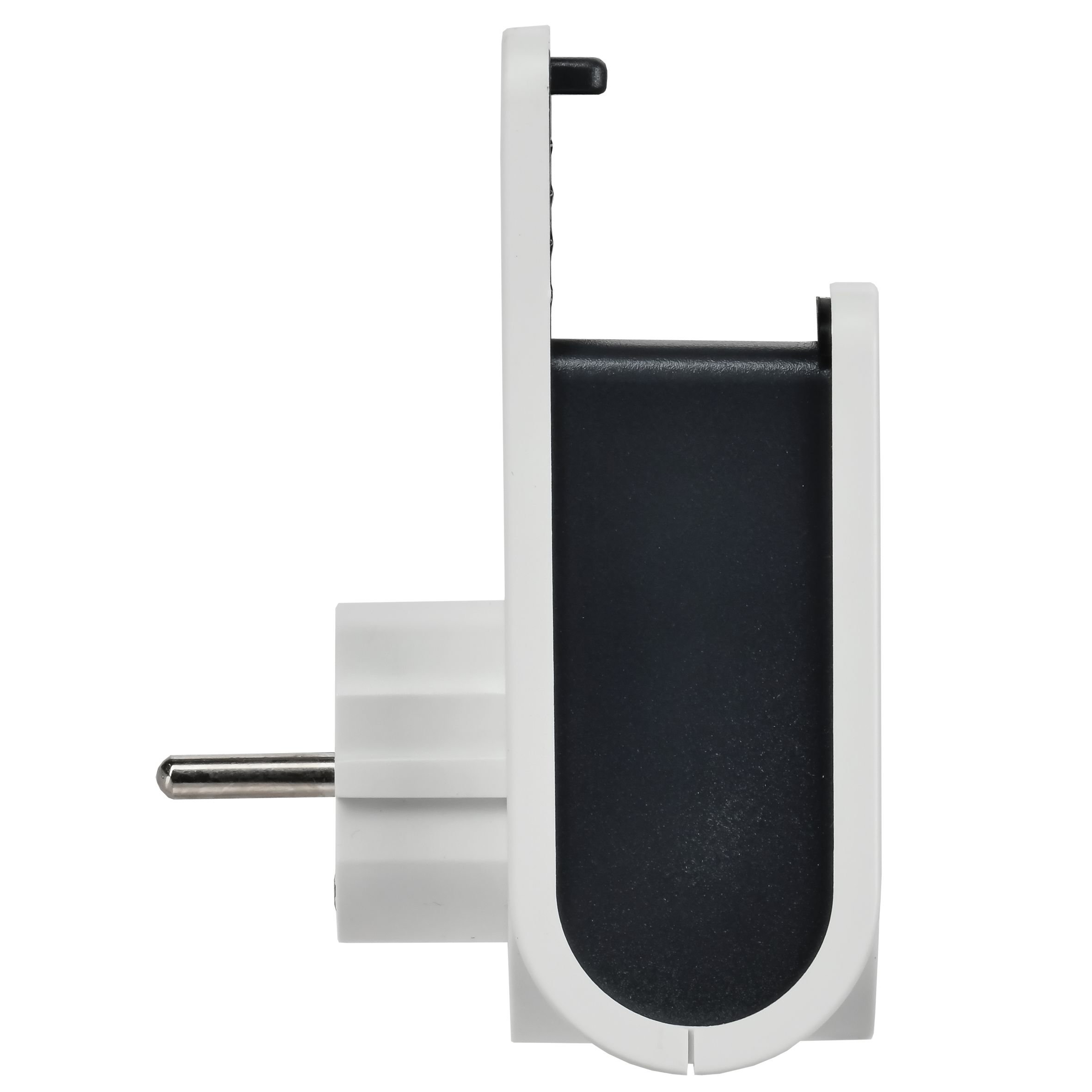            Адаптер Т-03/01 1 нүктелі 2P+PE 16А 2хUSB A+C 20Вт тіреуішпен, ақ-қара IEK    